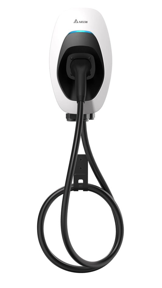 Delta AC Max Tethered ev charger front view